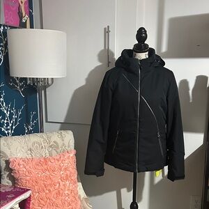 Spyder Women's Black Hooded Ski Jacket